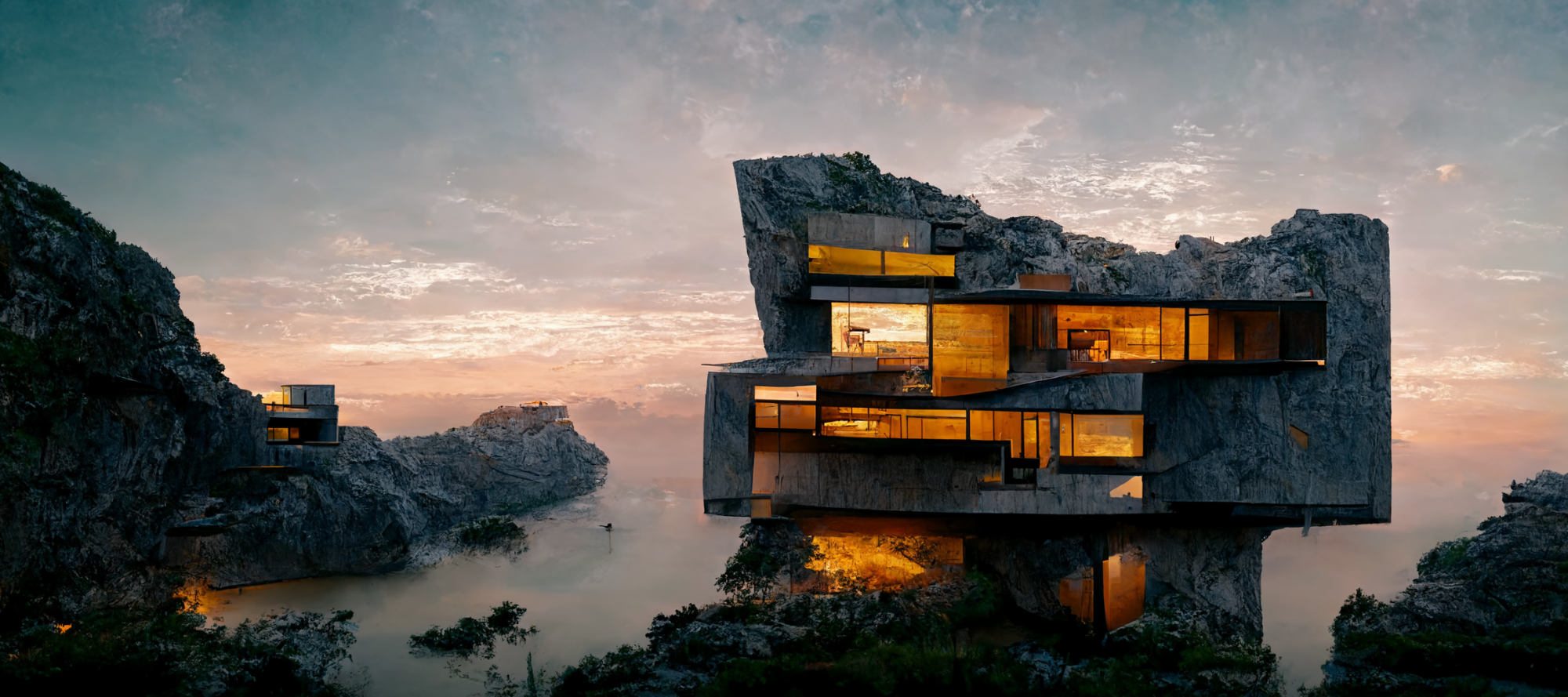 20230201_Matias_del_Campo_photorealistic_artstation_modern_brutalist_villa_on_a_cliff_built_of_Durian_ski)