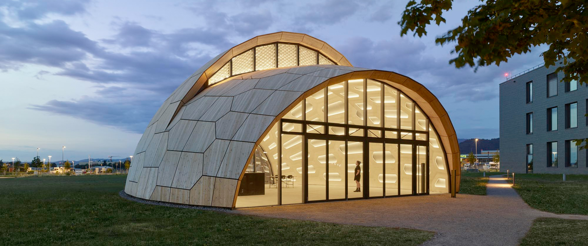 livMatS Biomimetic Shell – IntCDC building deomonstrator (Foto: R. Halbe)